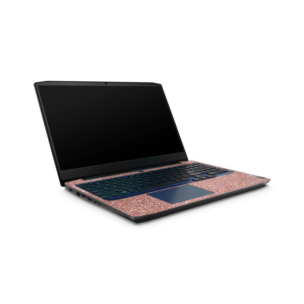 rosé glitter lenovo skin inside view