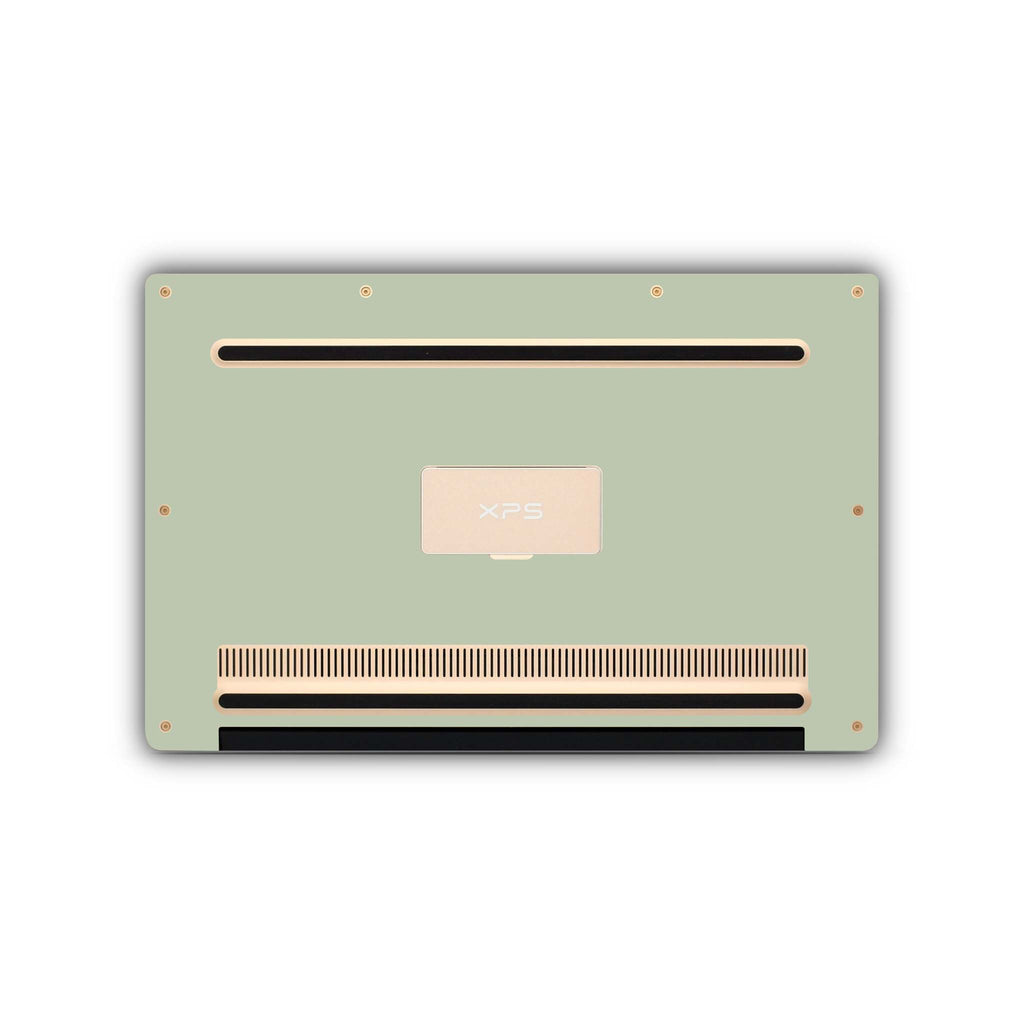 sage green dell skin bottom view