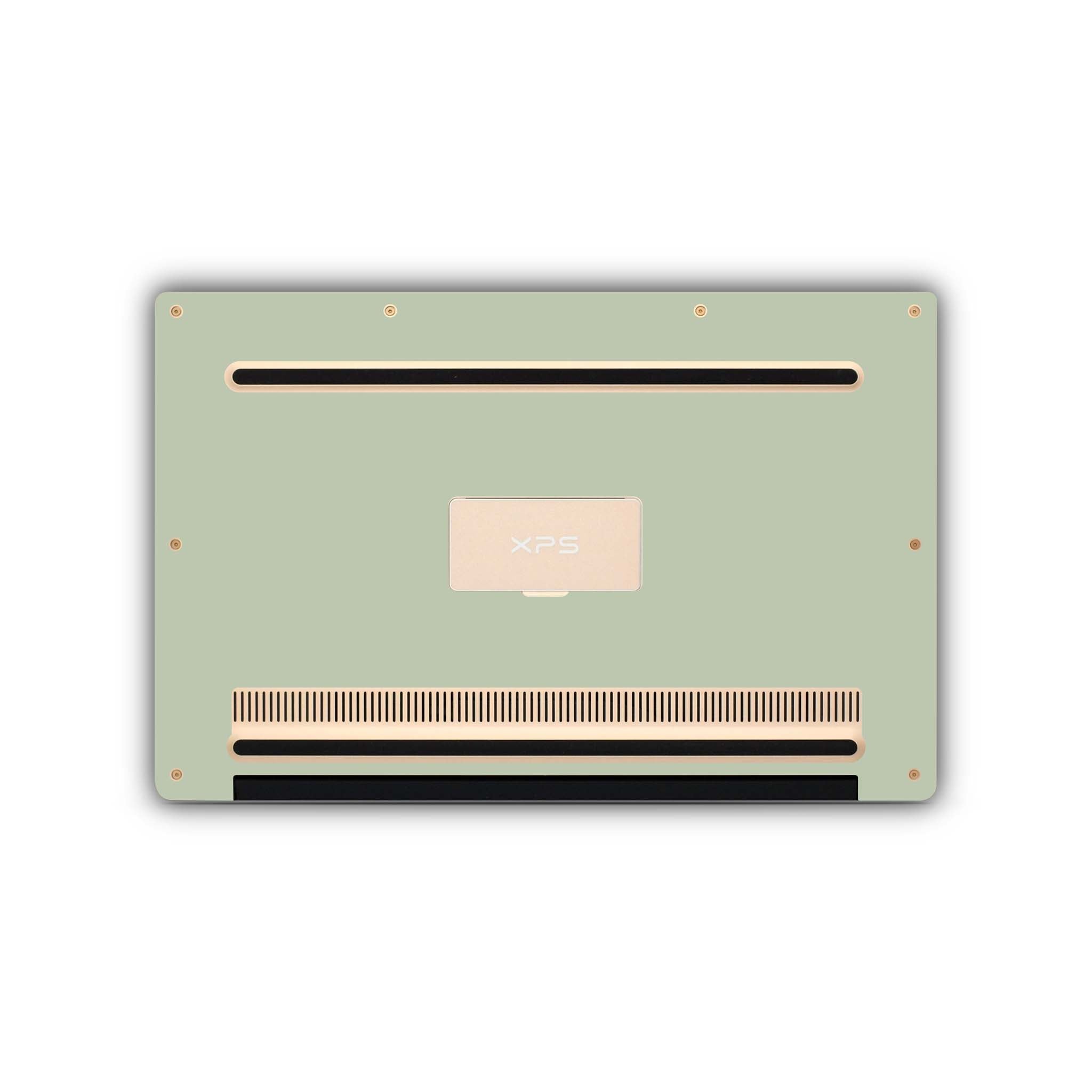 sage green dell skin bottom view