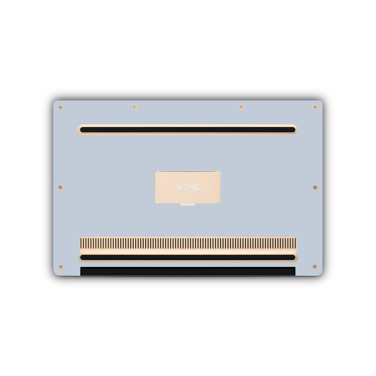 soft blue dell skin bottom view