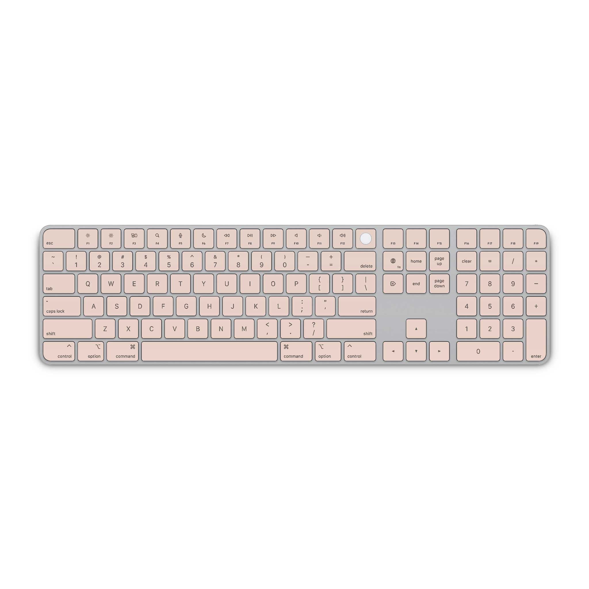 soft pink magic keyboard 3 with numeric keypad skin
