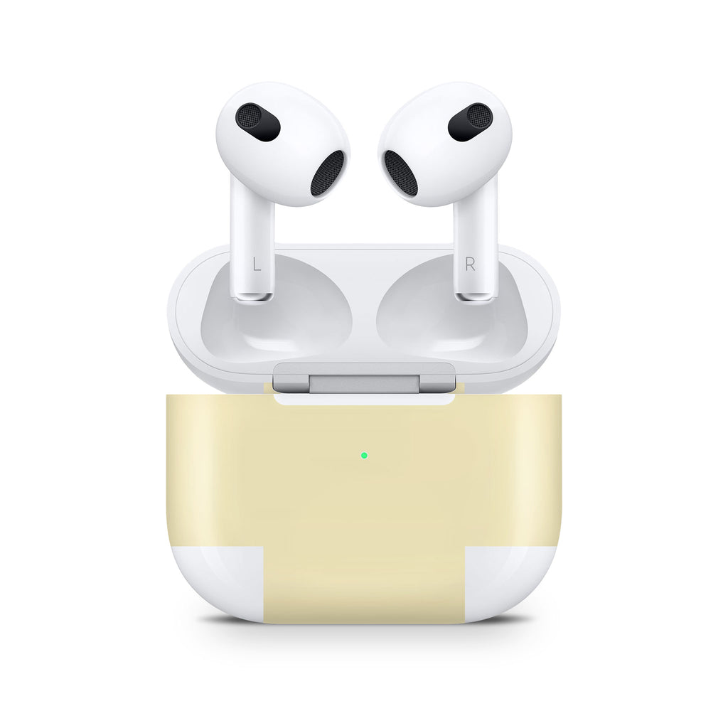 Soft Yellow AirPods Skin