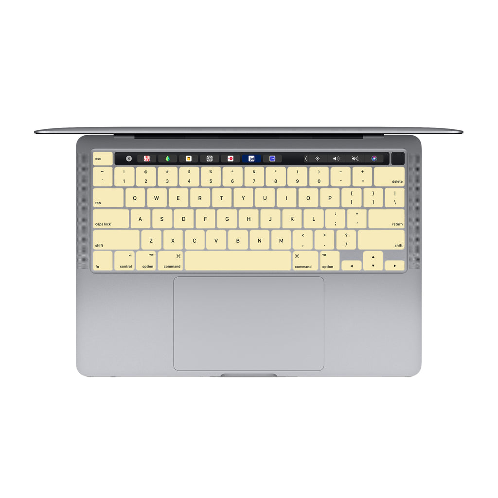 soft yellow macbook keyboard skin