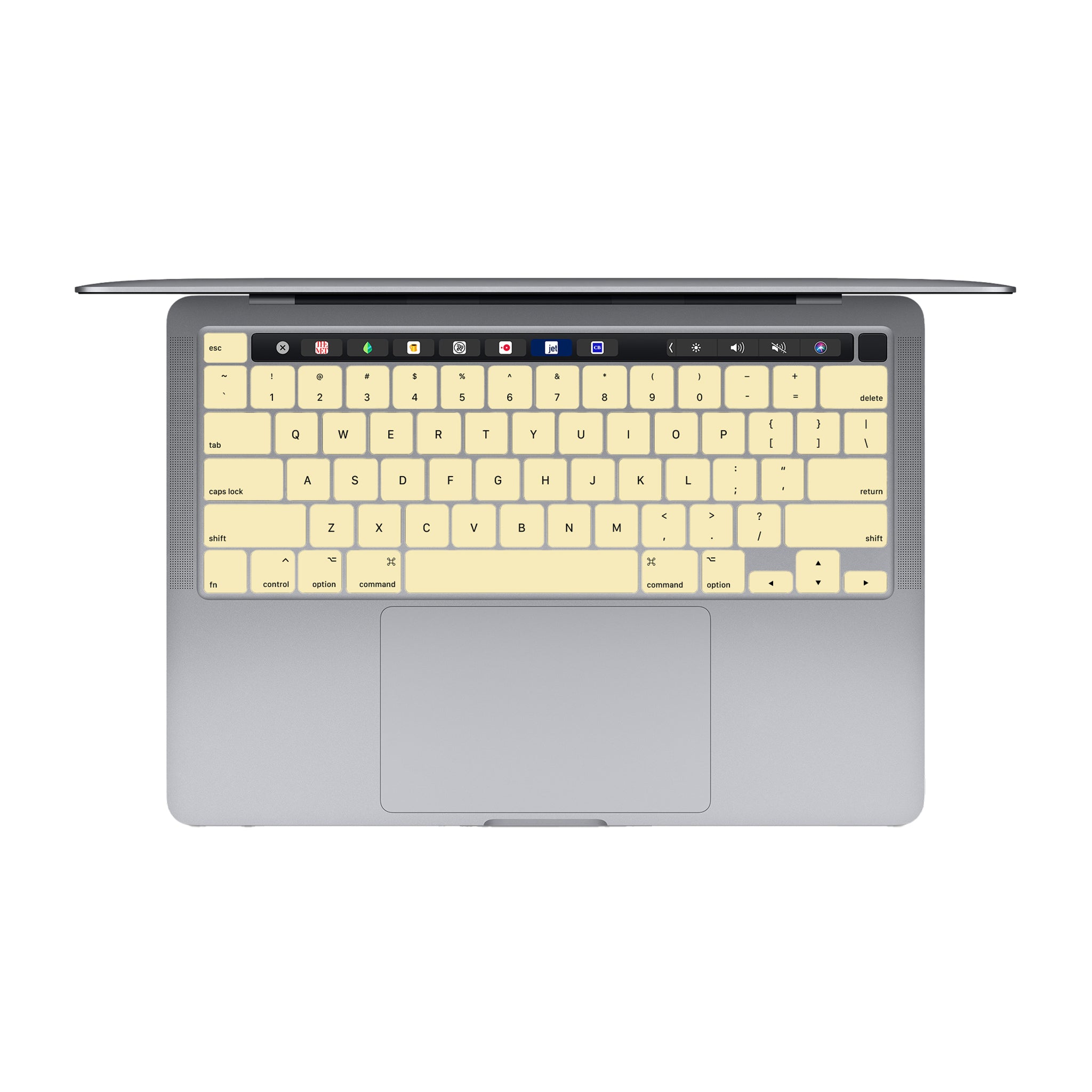 soft yellow macbook keyboard skin