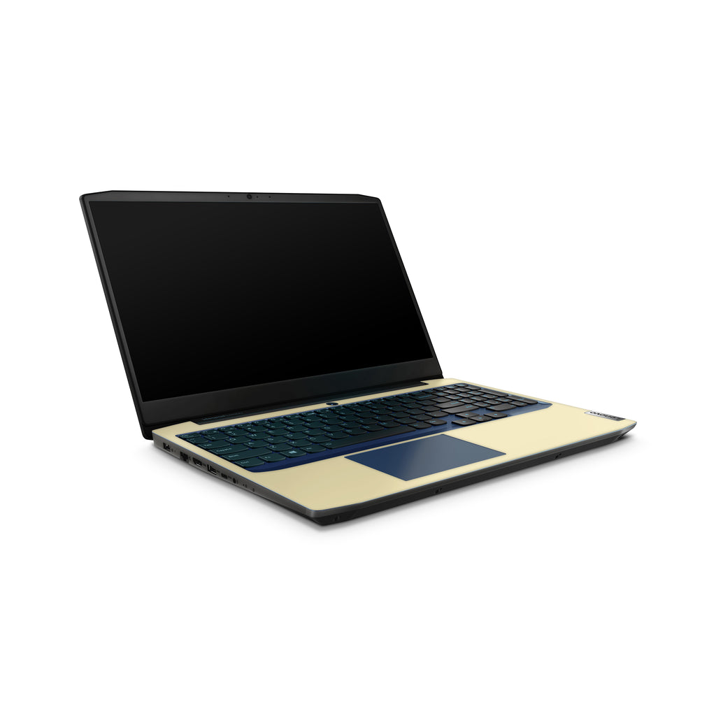 soft yellow lenovo skin inside view