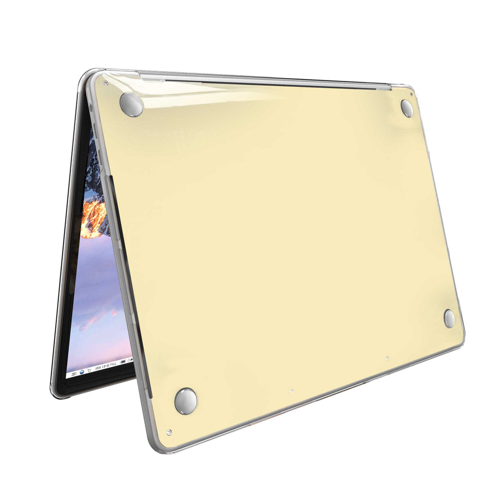 Soft Yellow MacBook Case + Skin