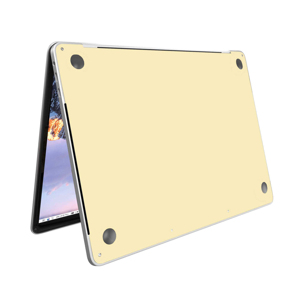 Soft Yellow MacBook Case + Skin
