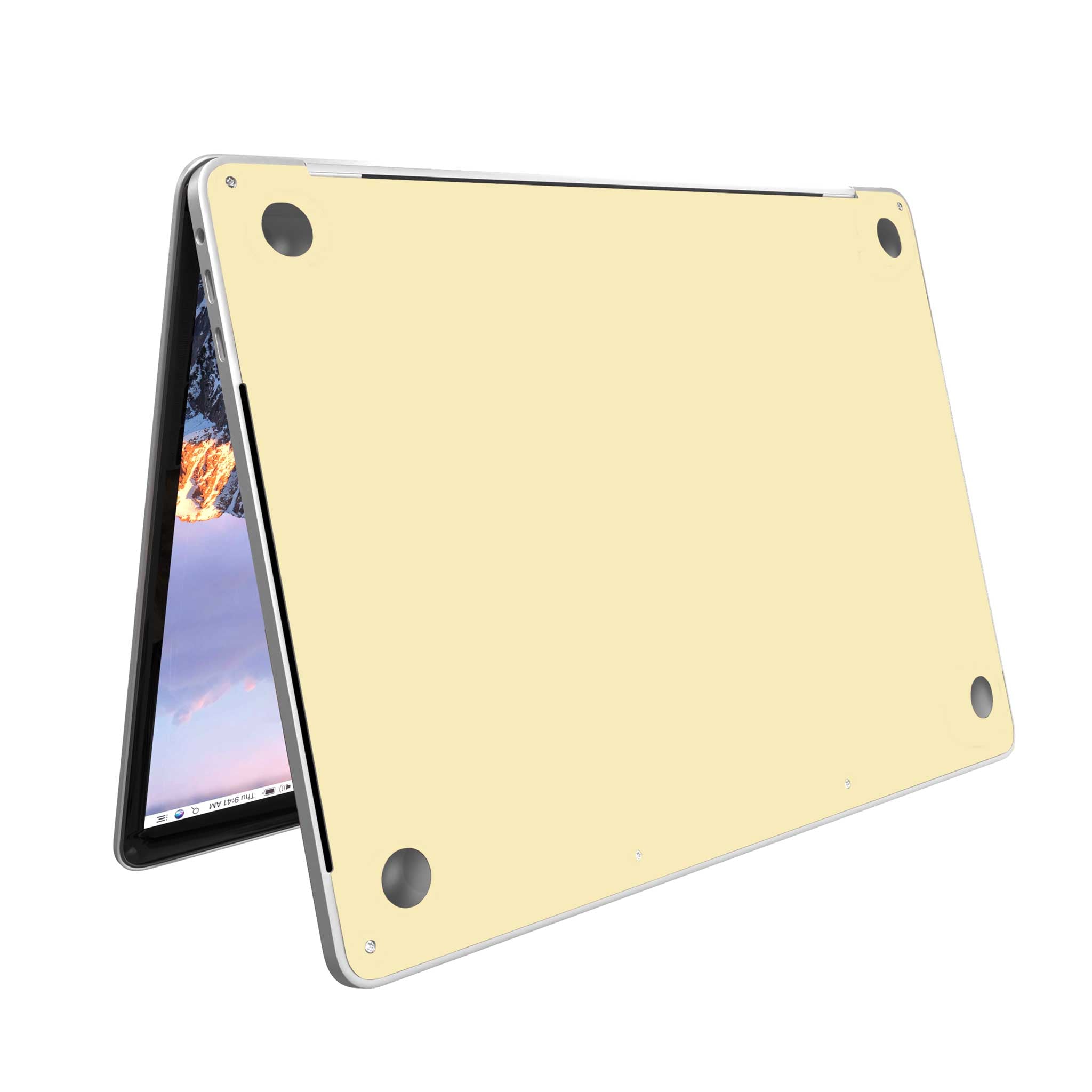 Soft Yellow MacBook Case + Skin