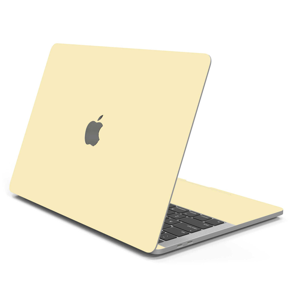 Soft Yellow MacBook Case + Skin
