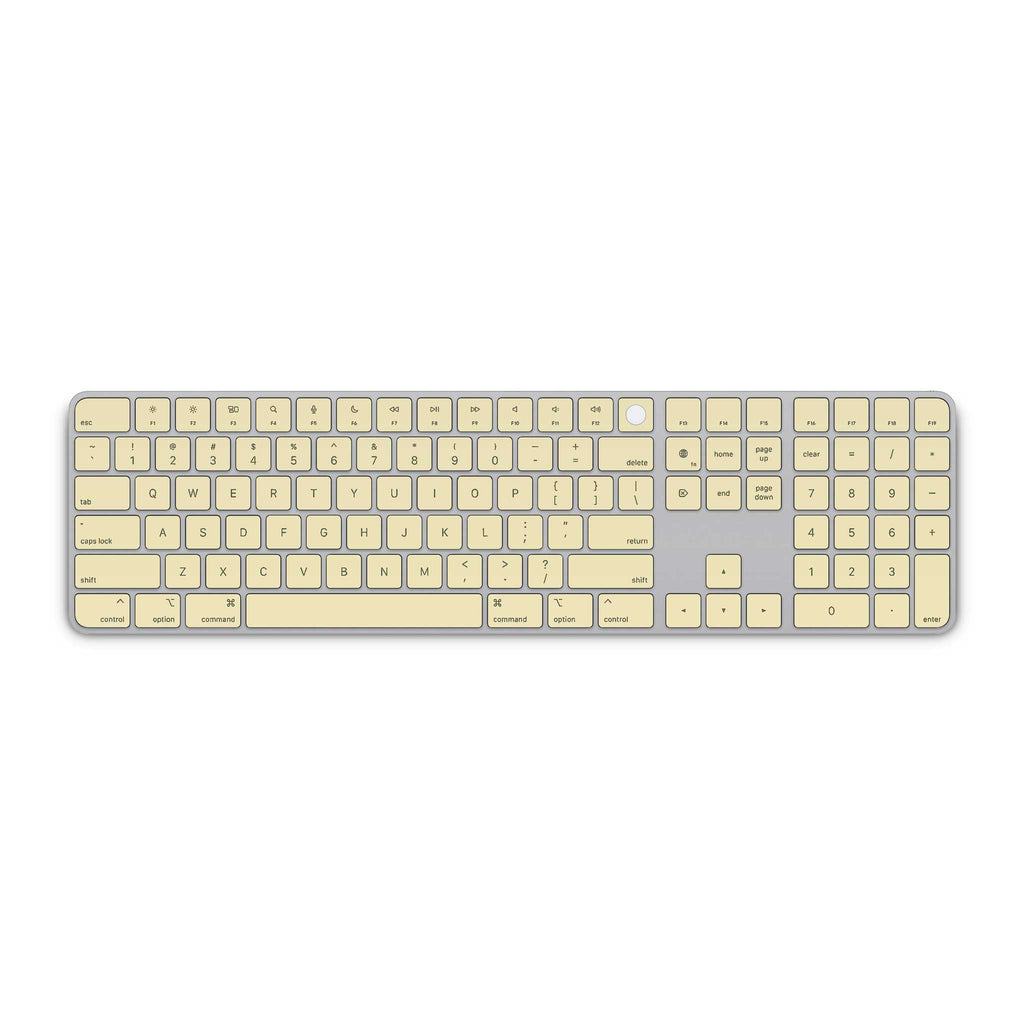 soft yellow magic keyboard 3 with numeric keypad skin