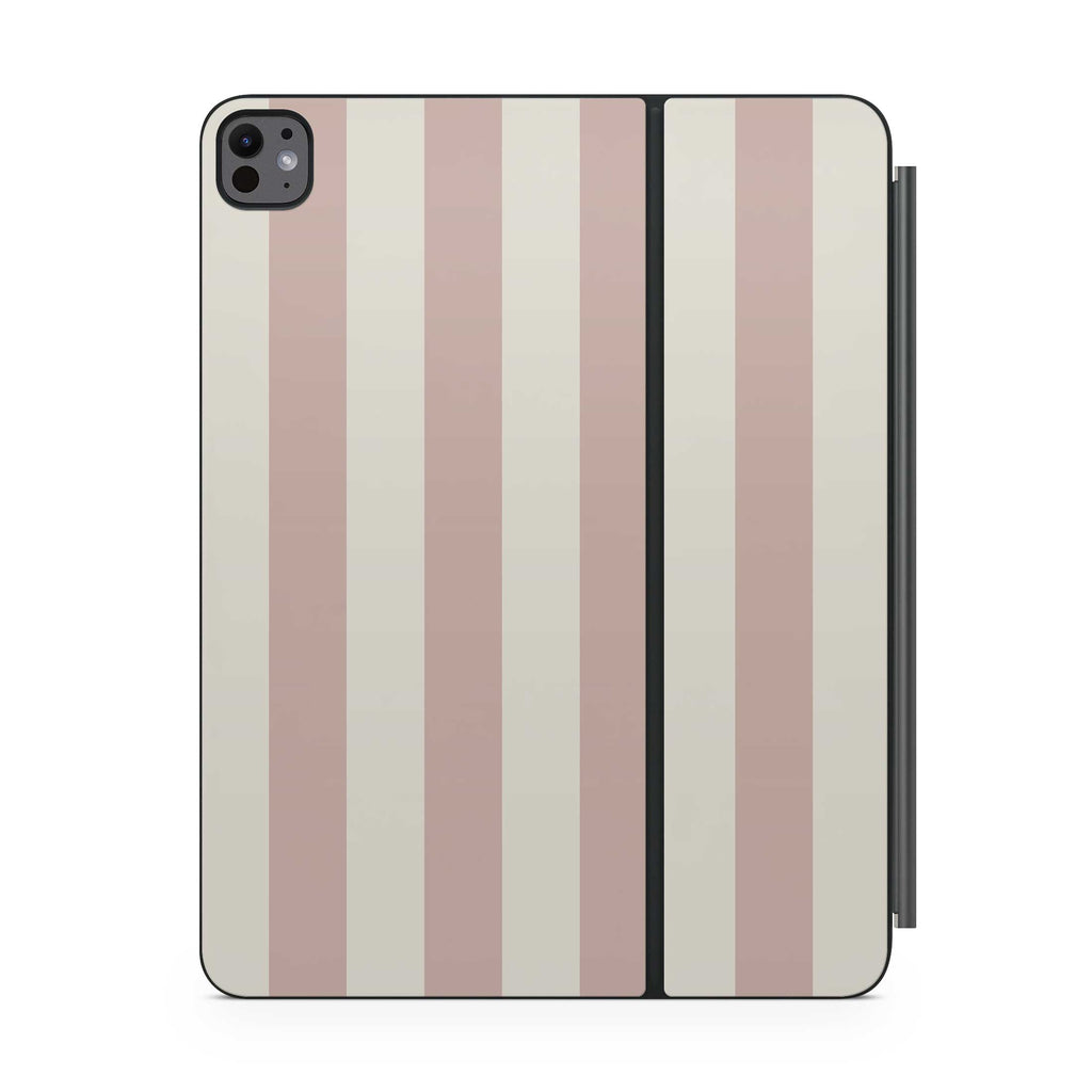 sugar stripe magic keyboard skin for ipad front view