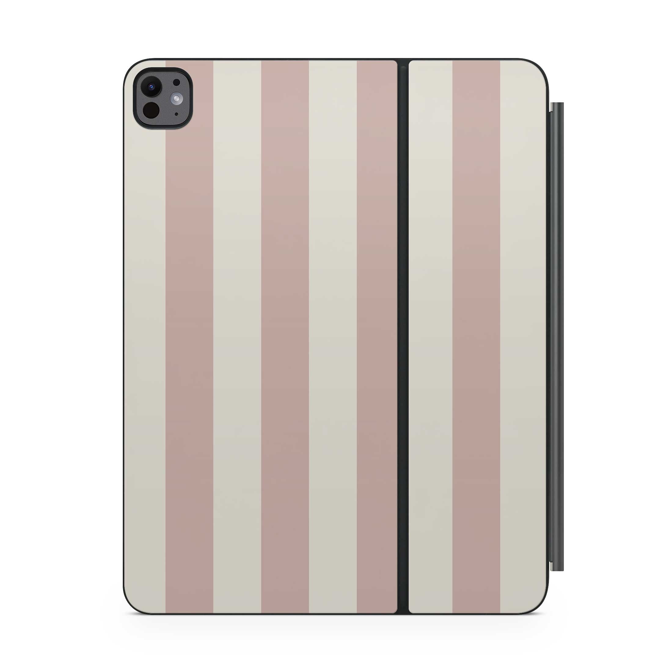 sugar stripe magic keyboard skin for ipad front view