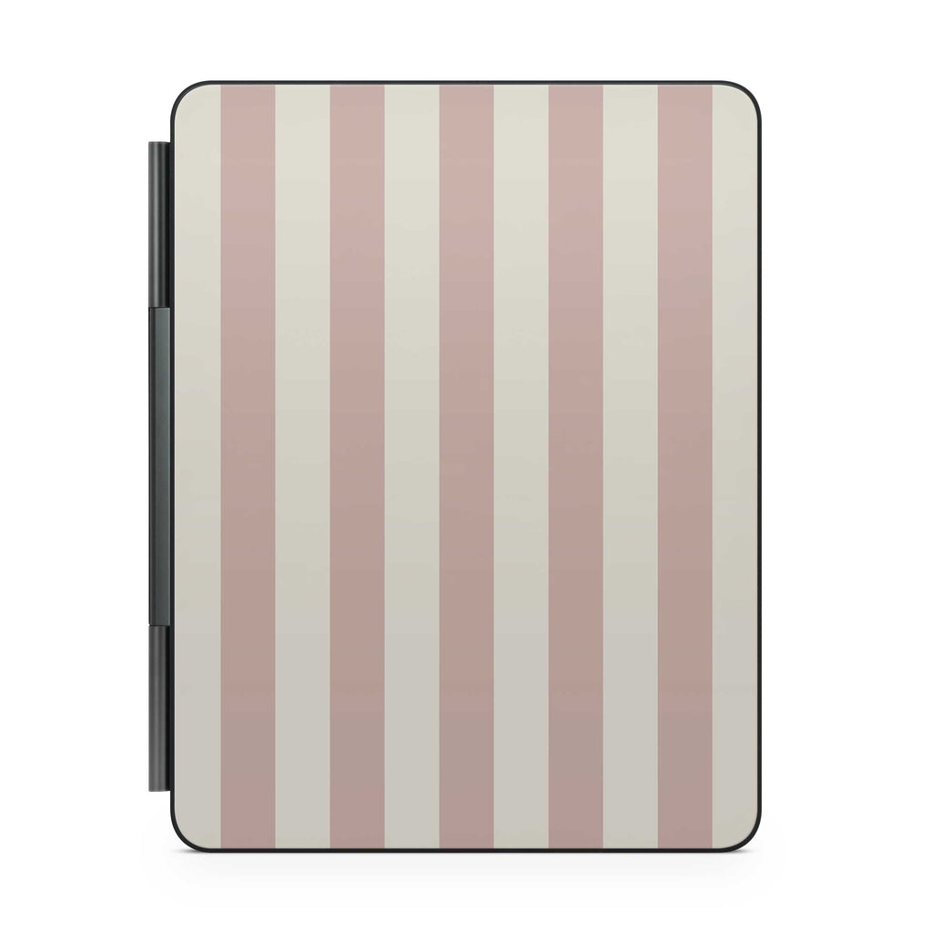 sugar stripe magic keyboard skin for ipad back view