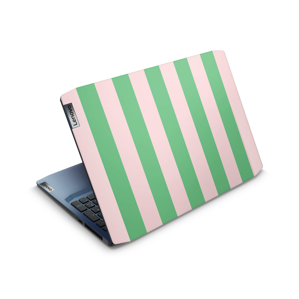 summer stripe lenovo skin top view