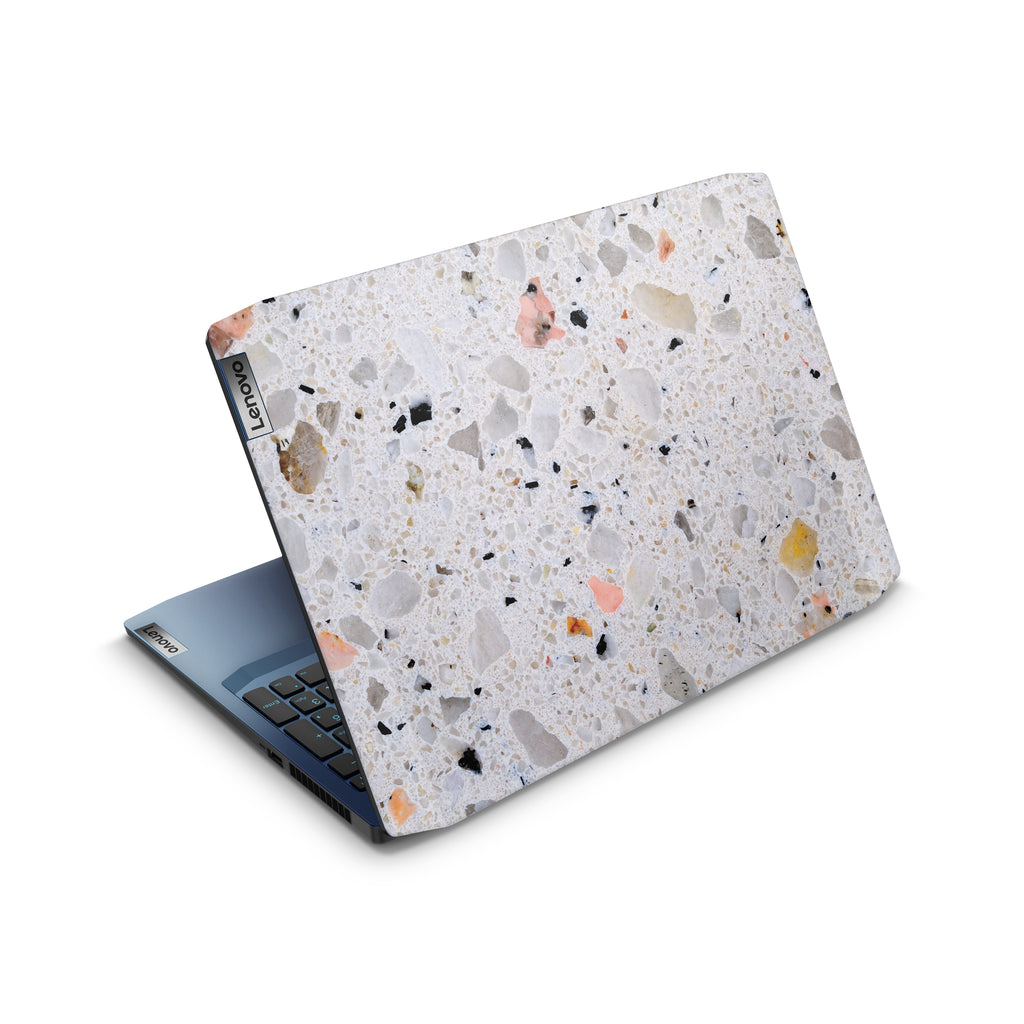 terrazzo lenovo skin top view
