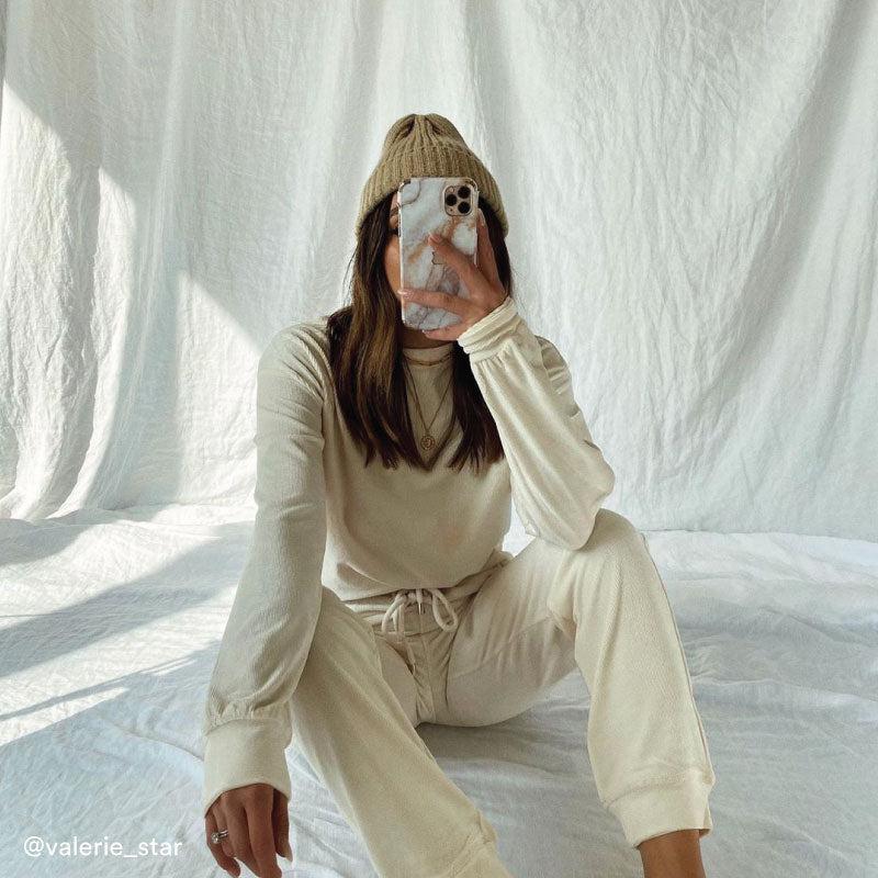 Vanilla Marble iPhone Skin + Case