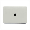 white faux crocodile macbook case