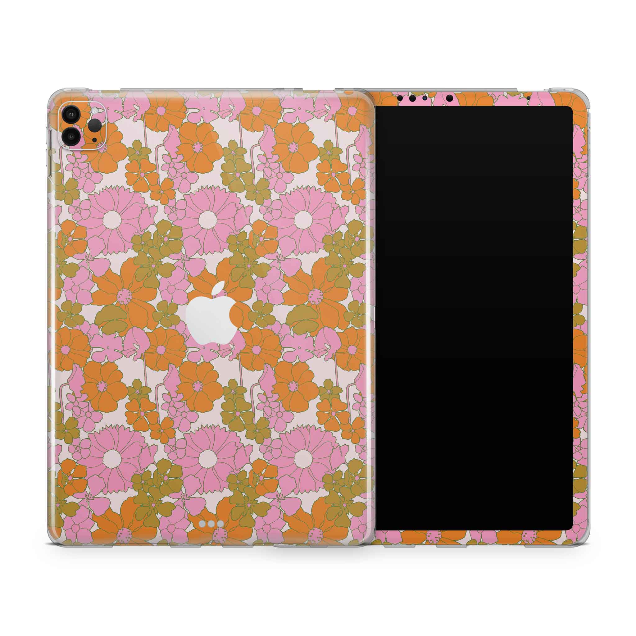 wildflower iPad skin + case