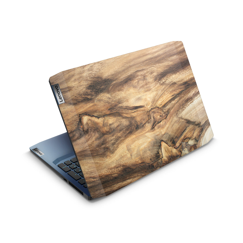 wood lenovo skin top view