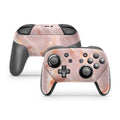 Blush Marble Nintendo Switch Pro Controller Skin