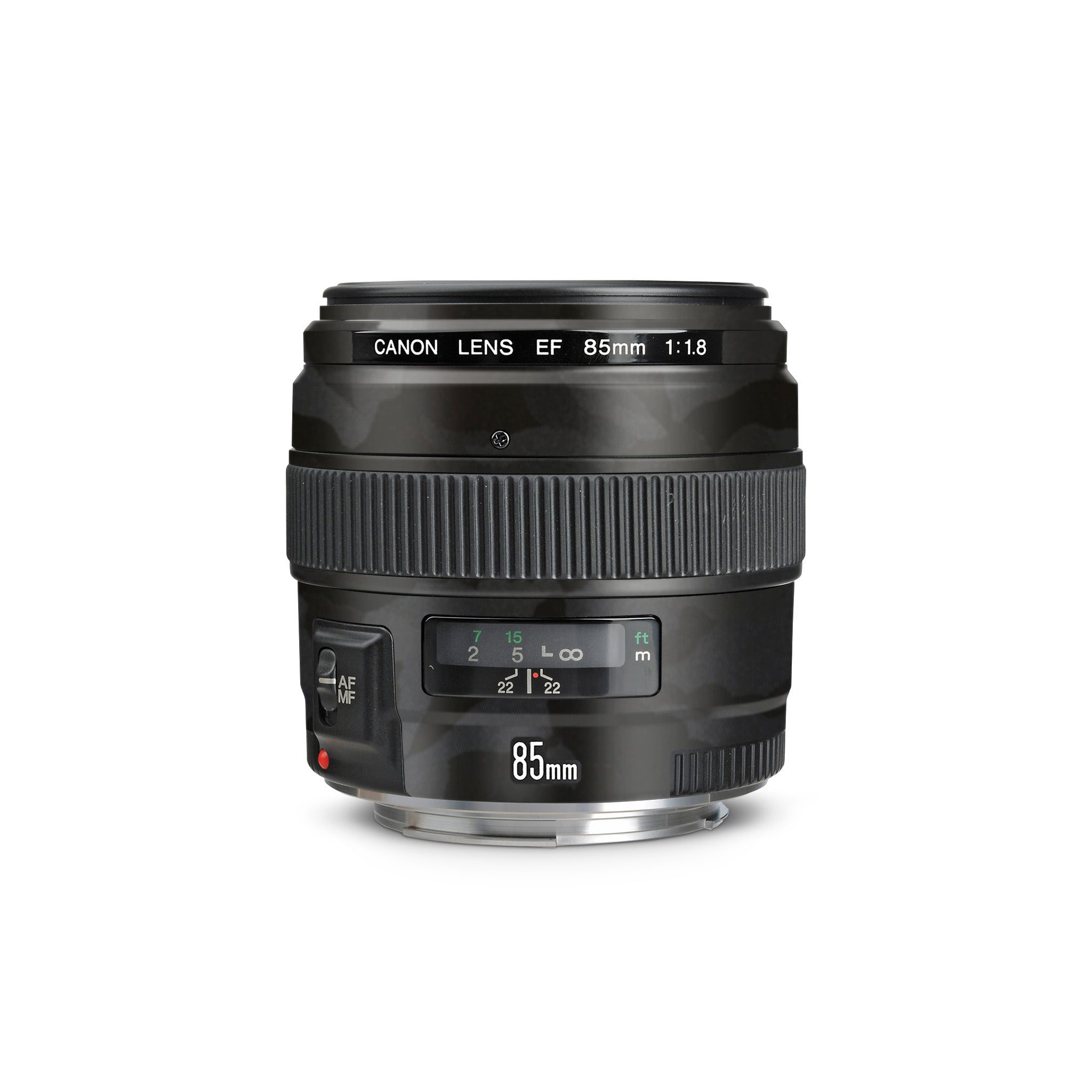 Canon Skin EF 85mm f-1.8 USM Black Camo