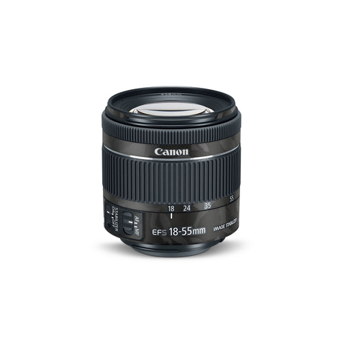 Canon Skin EF-S 18-55mm Black Camo
