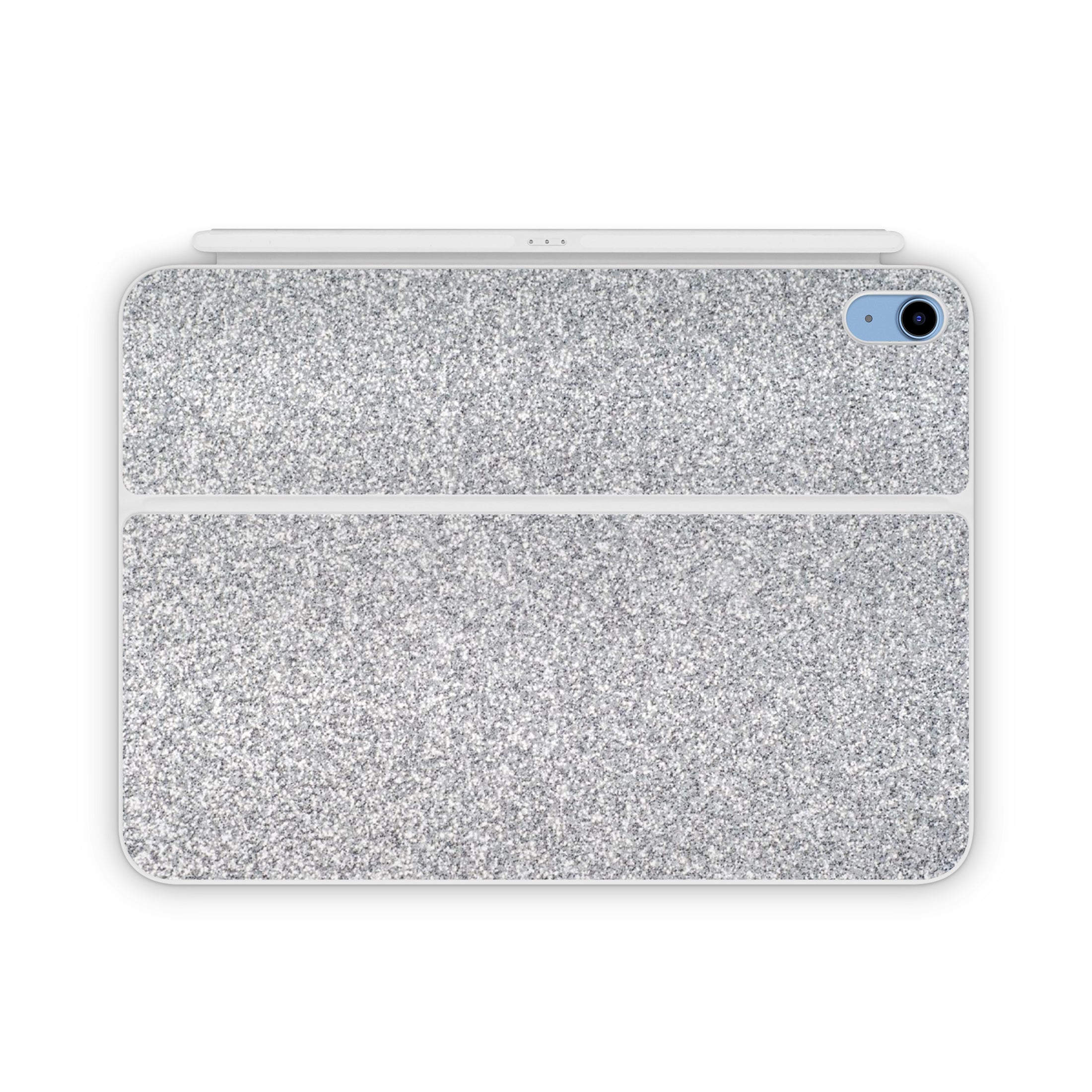 Blanc Glitter Magic Keyboard Folio Decal