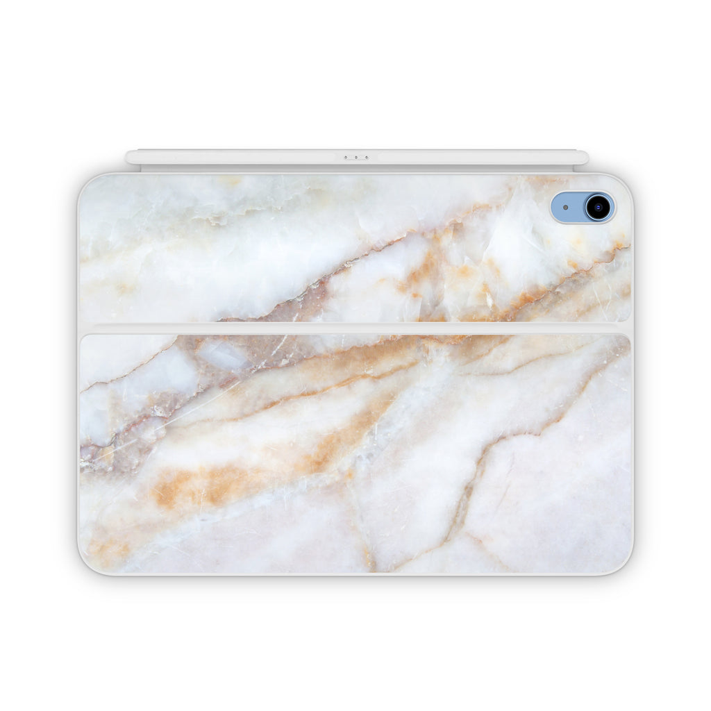 Vanilla Marble Magic Keyboard Folio Decal