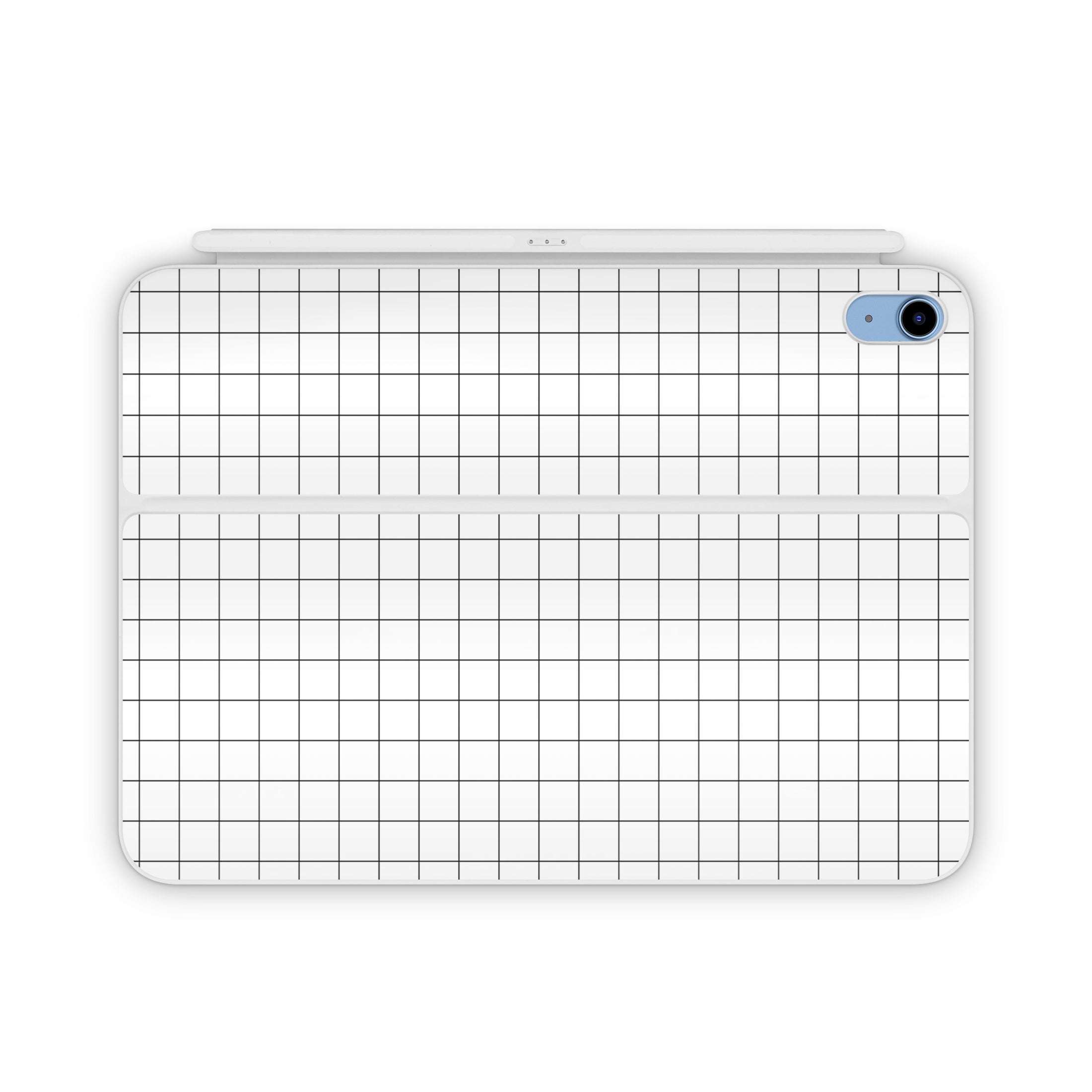 White Grid Magic Keyboard Folio Decal