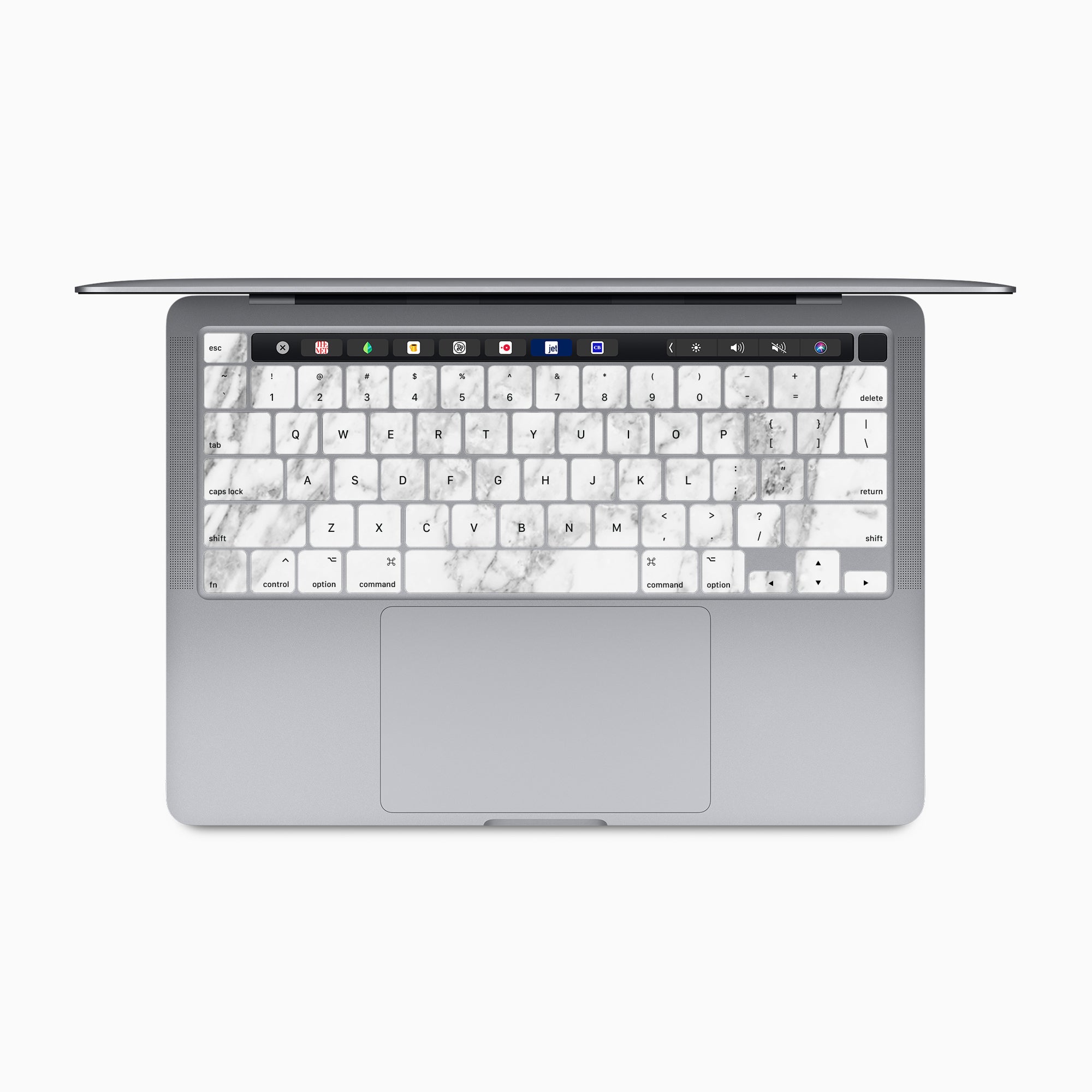 White Marble MacBook Keyboard Skin