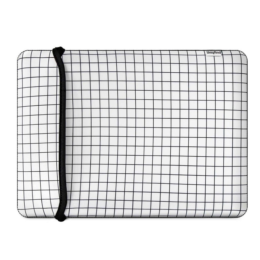 White Grid MacBook Sleeve