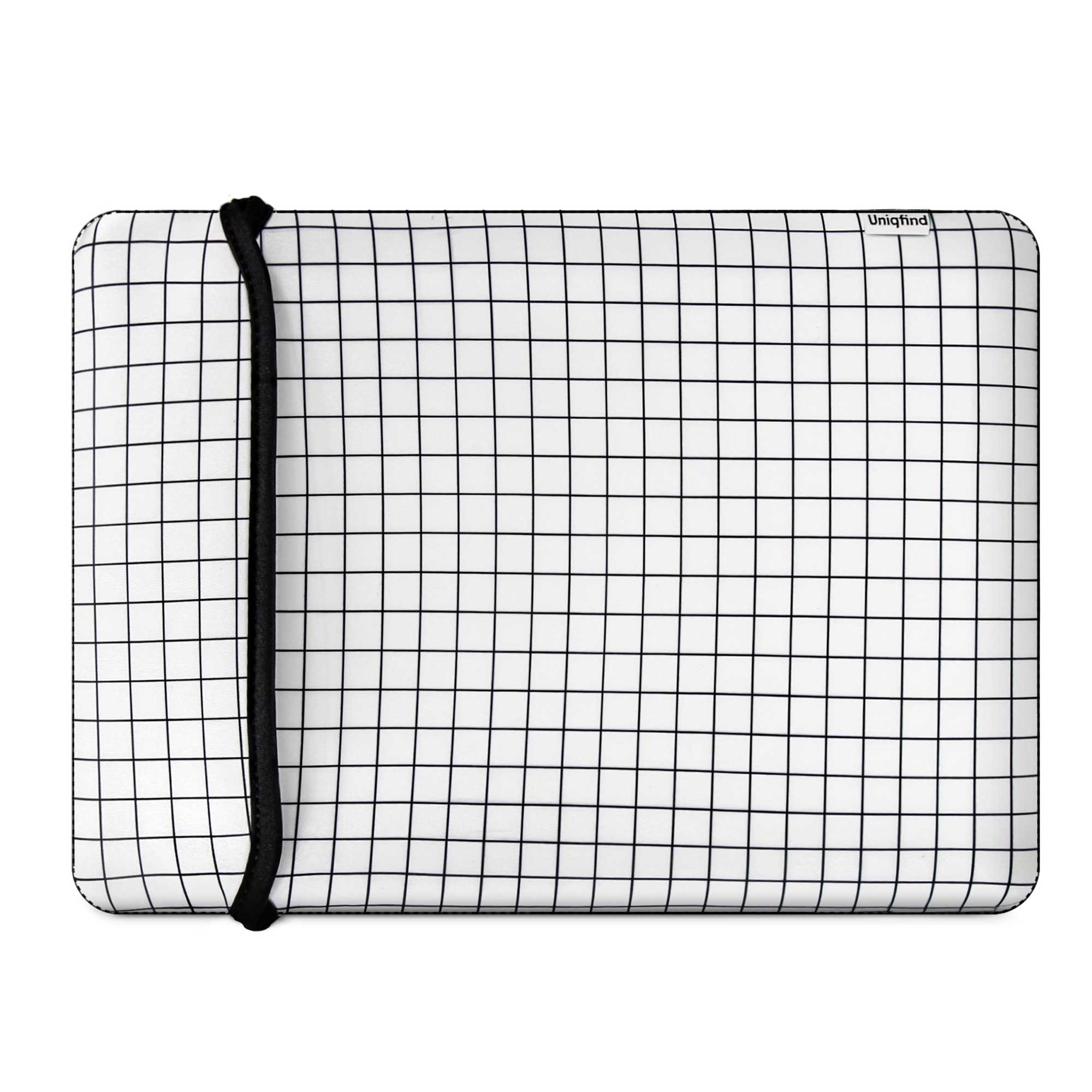 White Grid MacBook Sleeve
