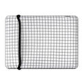 White Grid Up to 14-inch Laptop Sleeve