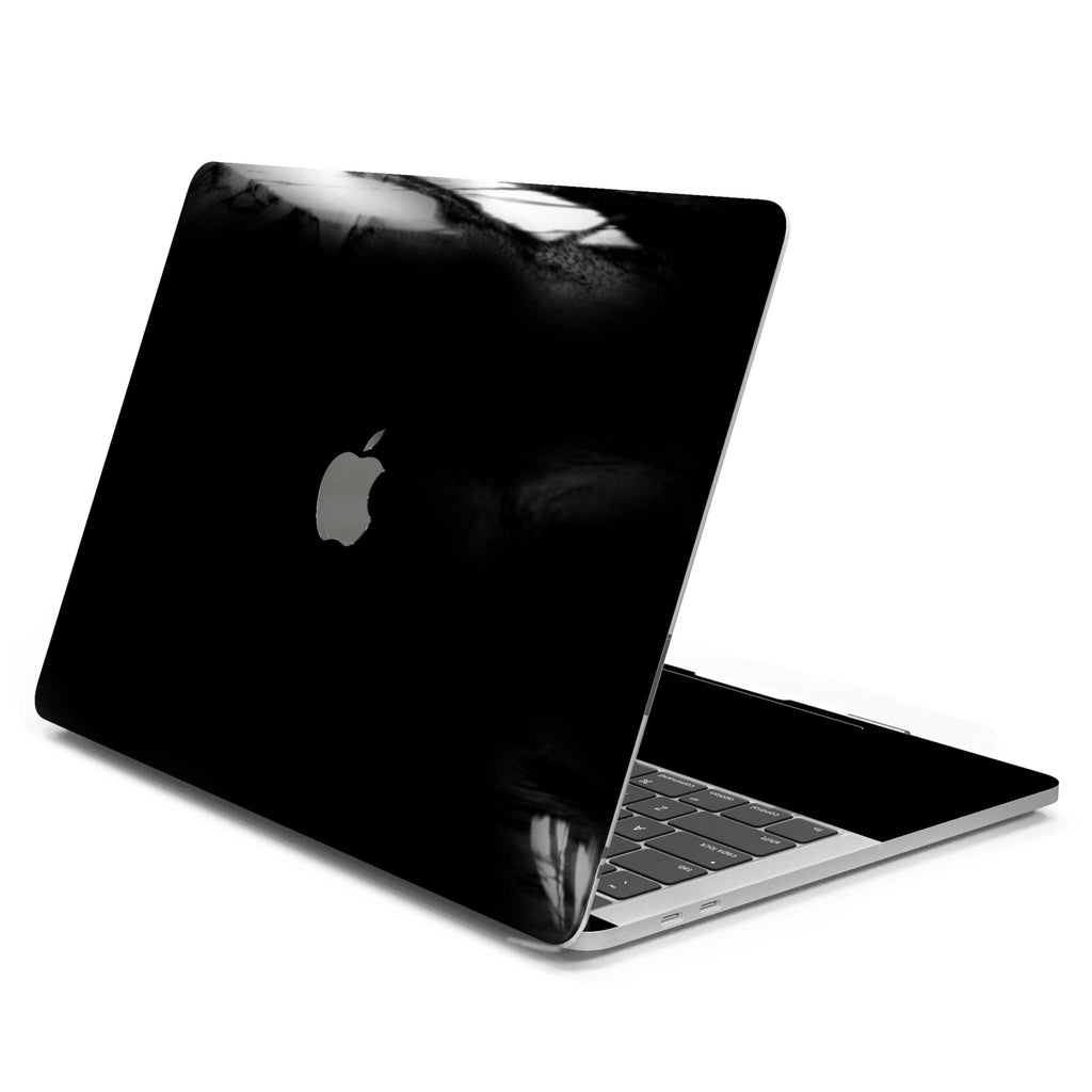 Black MacBook Case + Skin-MacBook Pro 13” (2022 M2)-Top + Interior + Bottom-Skin + Case