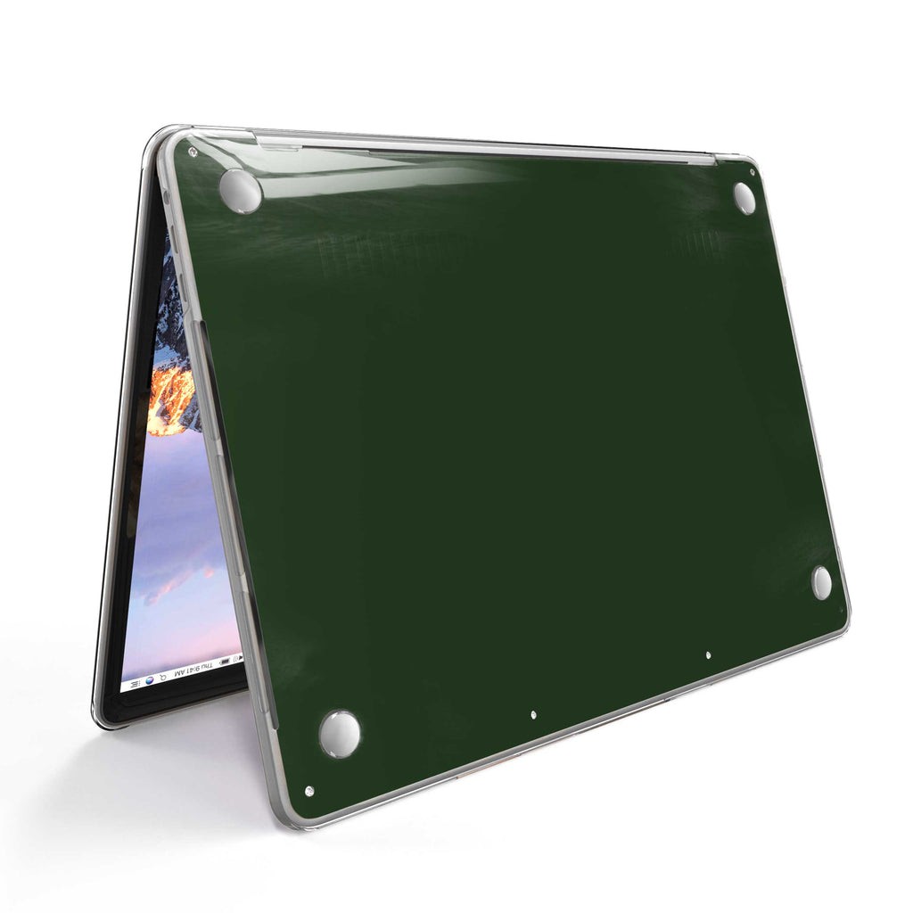Forest Green MacBook Case + Skin-MacBook Pro 13” (2022 M2)-Top + Bottom-Skin + Case