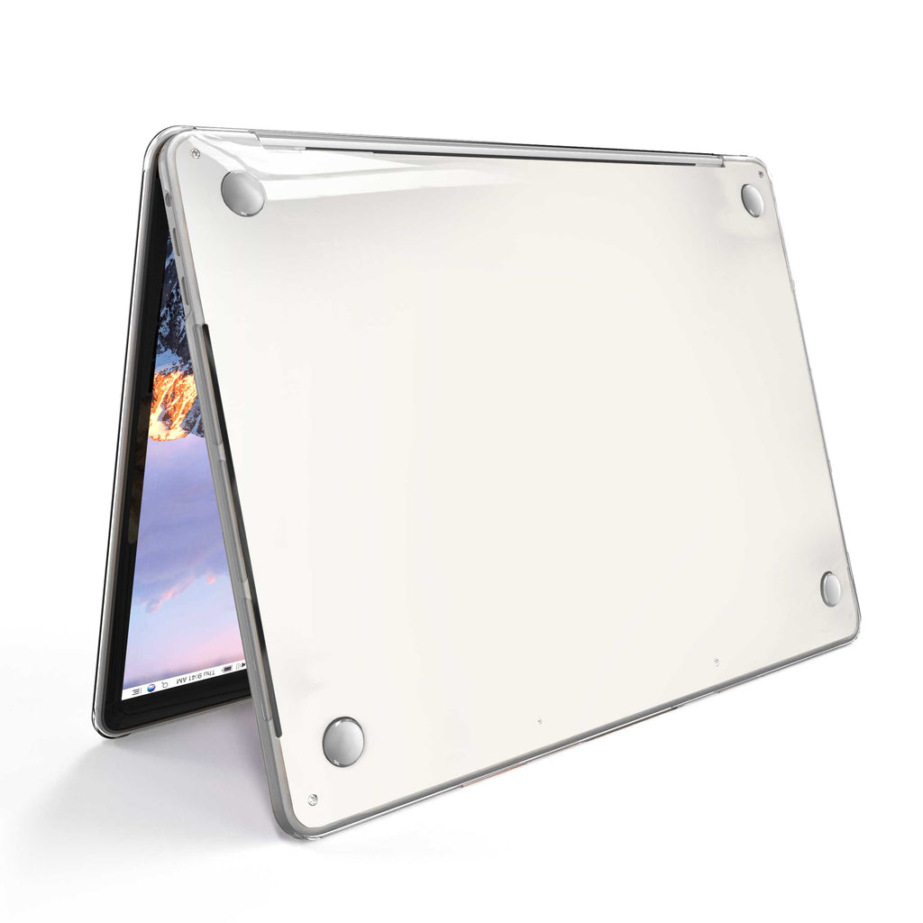 Ivory White MacBook Case + Skin-MacBook Pro 13” (2022 M2)-Top + Bottom-Skin + Case