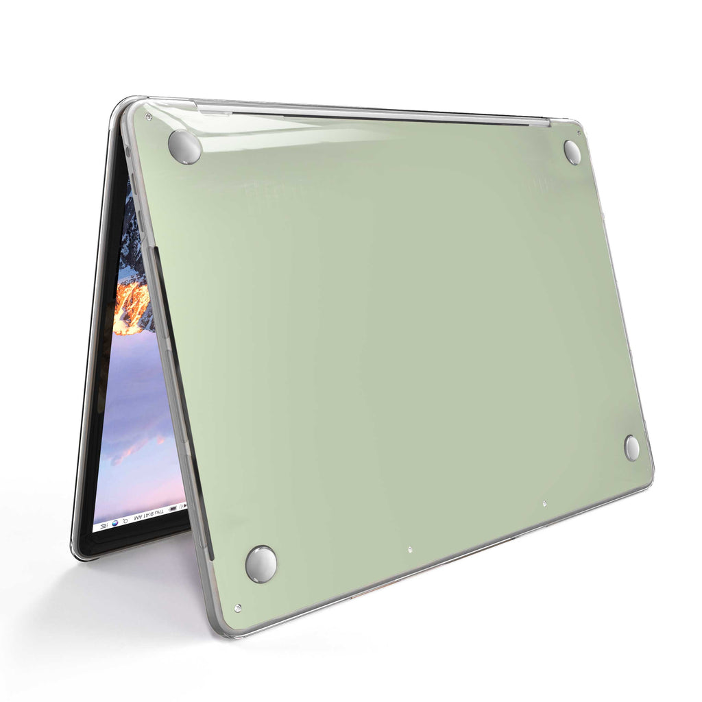 Sage Green MacBook Case + Skin-MacBook Pro 13” (2022 M2)-Top + Bottom-Skin + Case