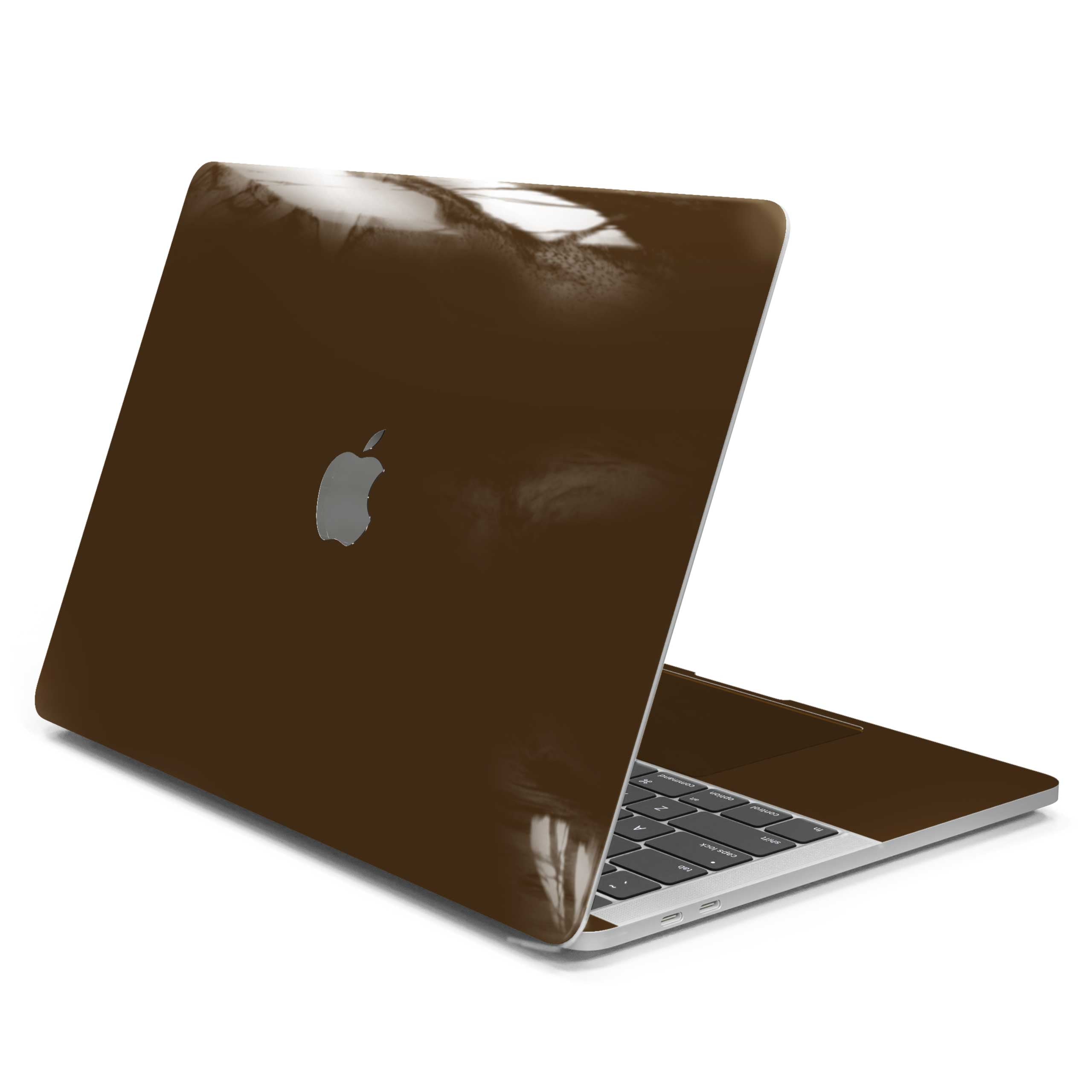 Chocolate Brown MacBook Case + Skin-MacBook Pro 13” (2022 M2)-Top + Interior + Bottom-Skin + Case