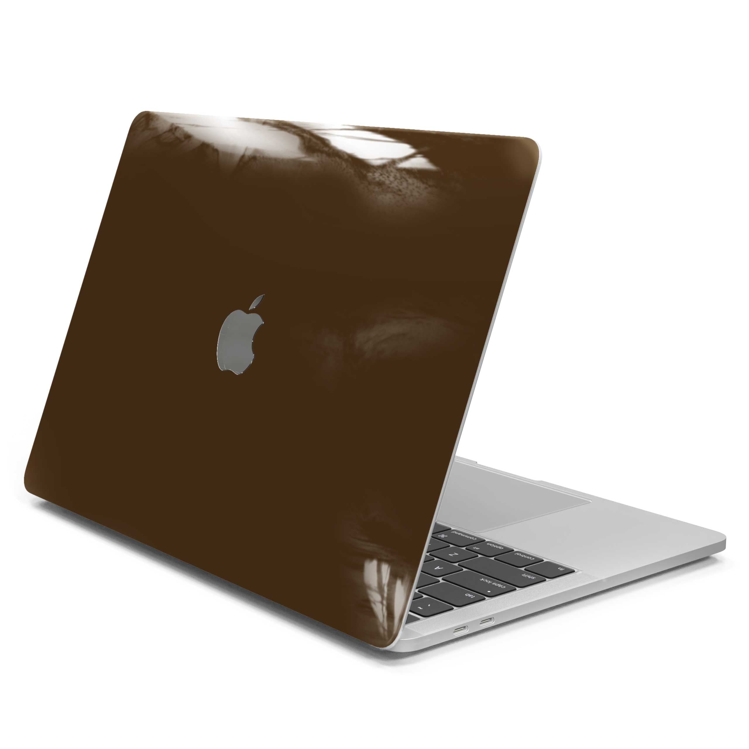 Chocolate Brown MacBook Case + Skin-MacBook Pro 13” (2022 M2)-Top-Skin + Case
