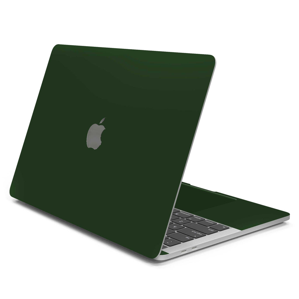 Forest Green MacBook Case + Skin-MacBook Pro 13” (2022 M2)-Top + Interior + Bottom-Skin