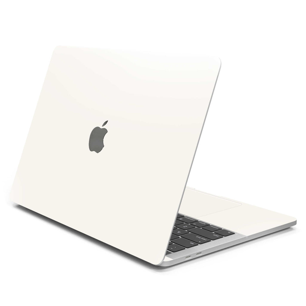 Ivory White MacBook Case + Skin-MacBook Pro 13” (2022 M2)-Top-Skin + Case