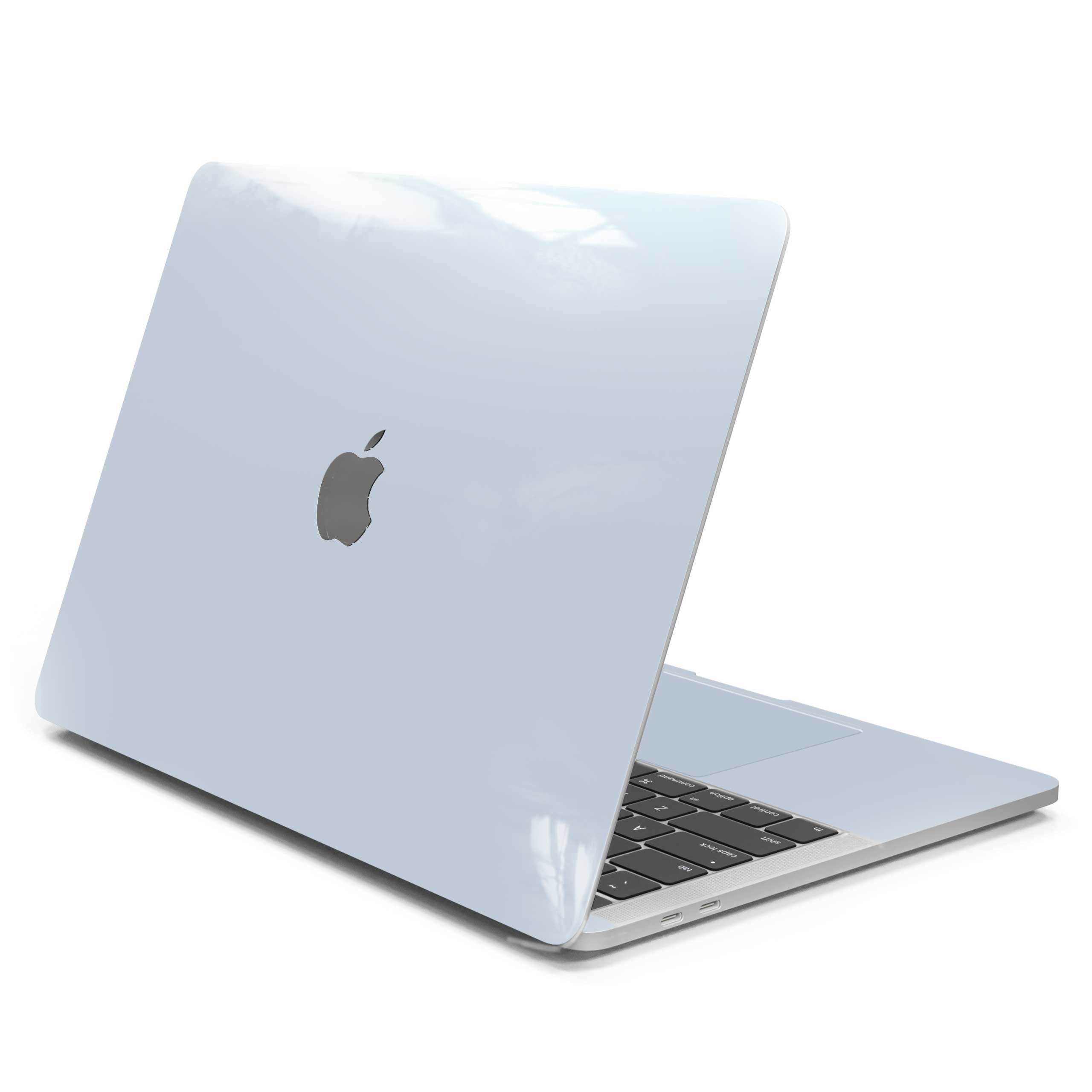 Soft Blue MacBook Case + Skin-MacBook Pro 13” (2022 M2)-Top + Interior + Bottom-Skin + Case