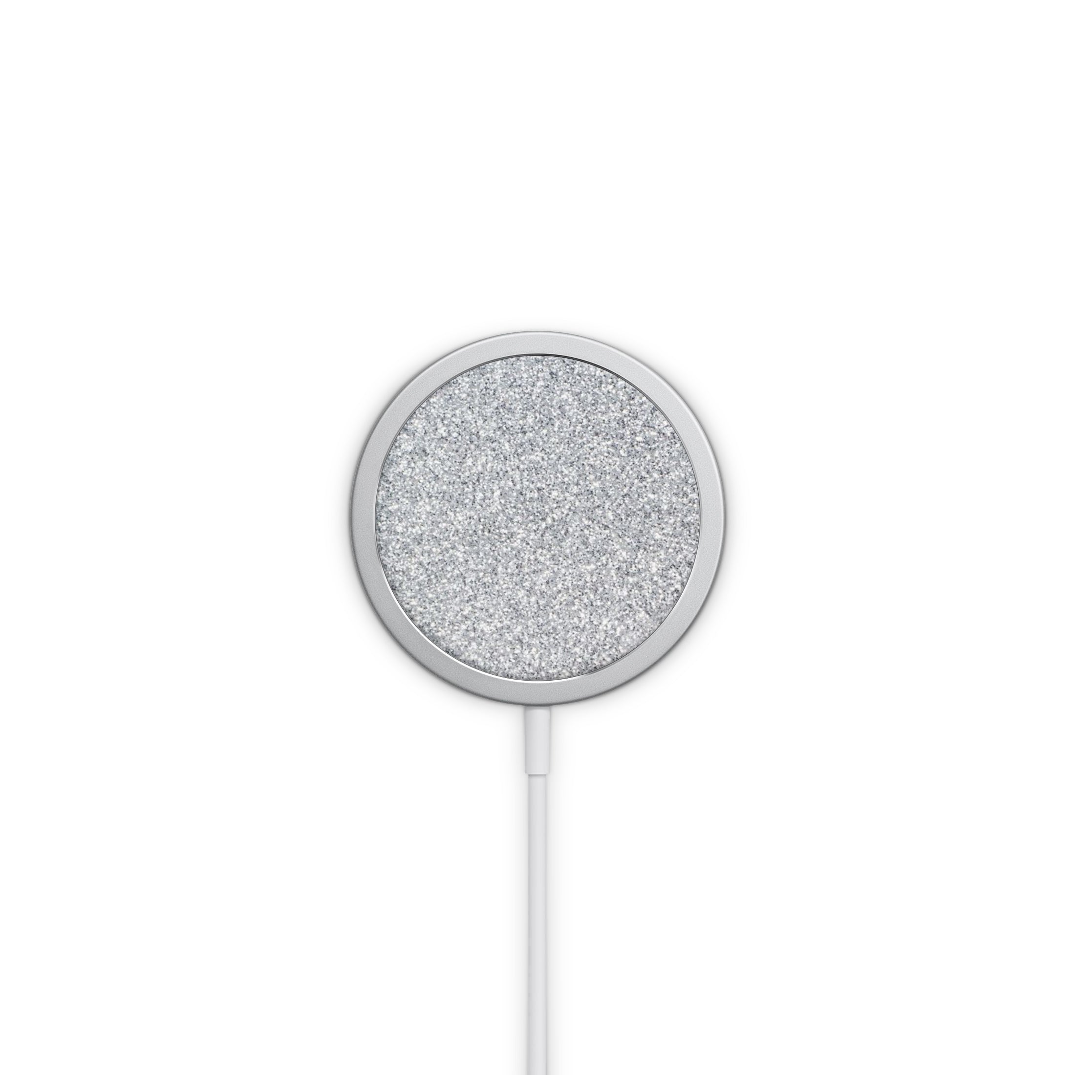 MagSafe Decal in Silver Glitter