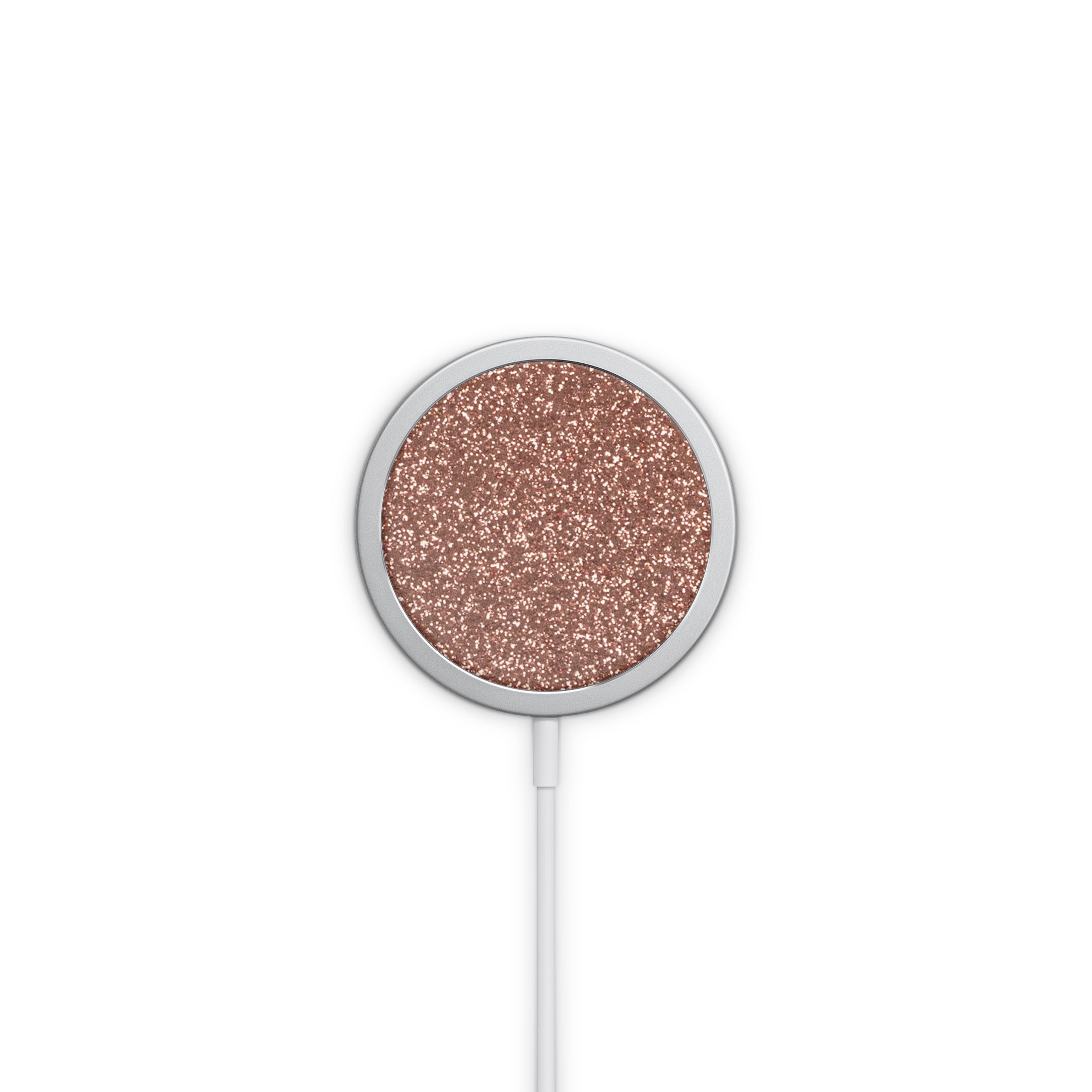 MagSafe Decal in Rose Gold Glitter