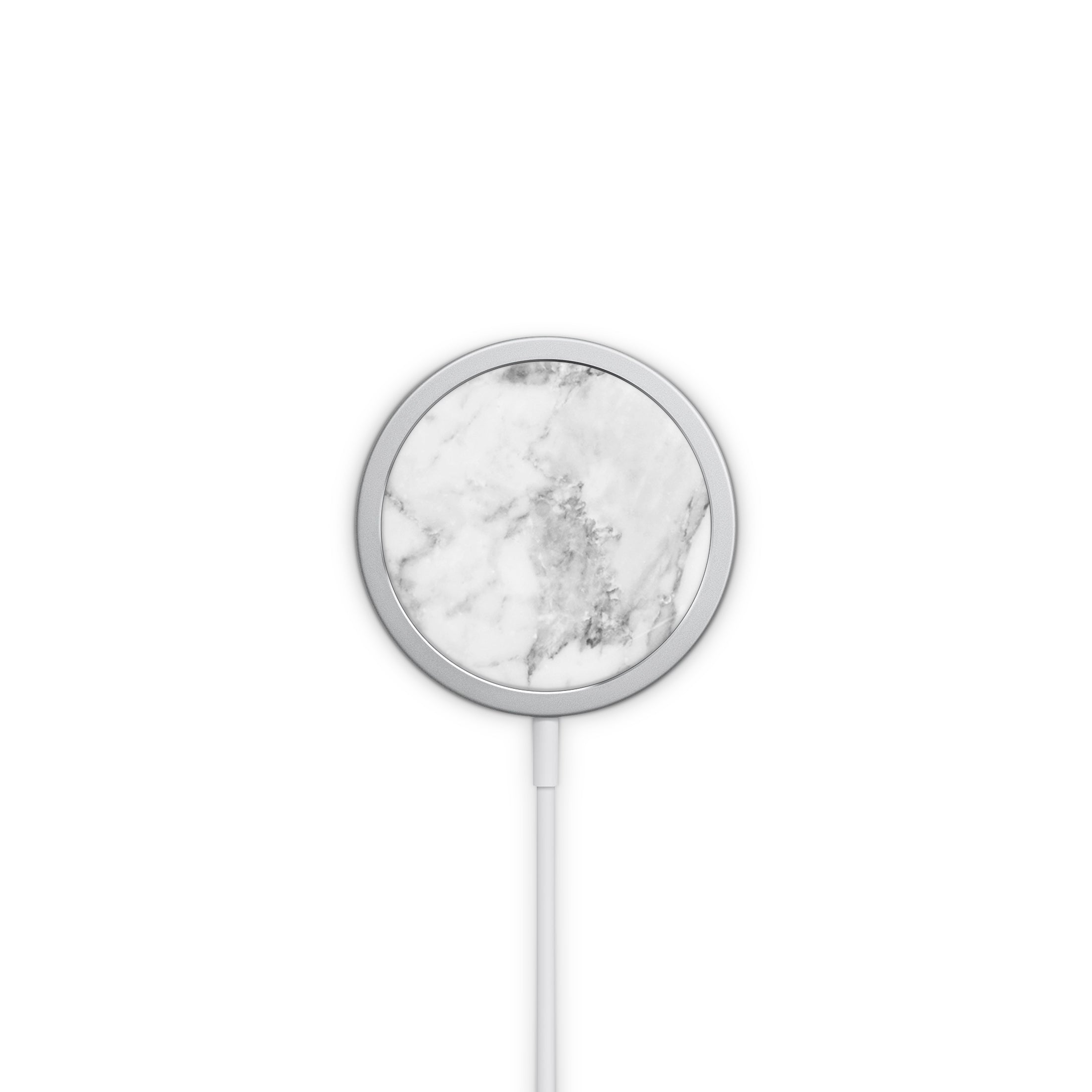 MagSafe Decal in White Marble