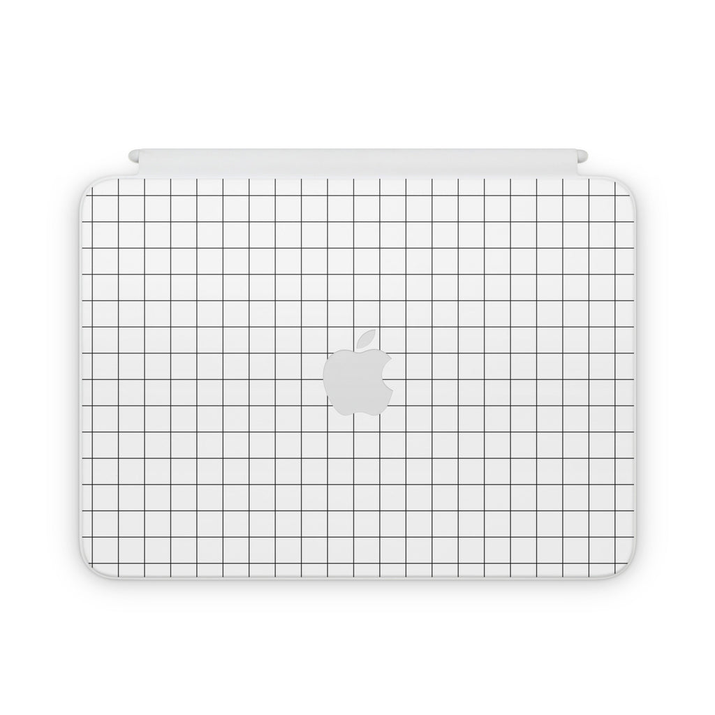 White Grid Magic Keyboard Folio Skin