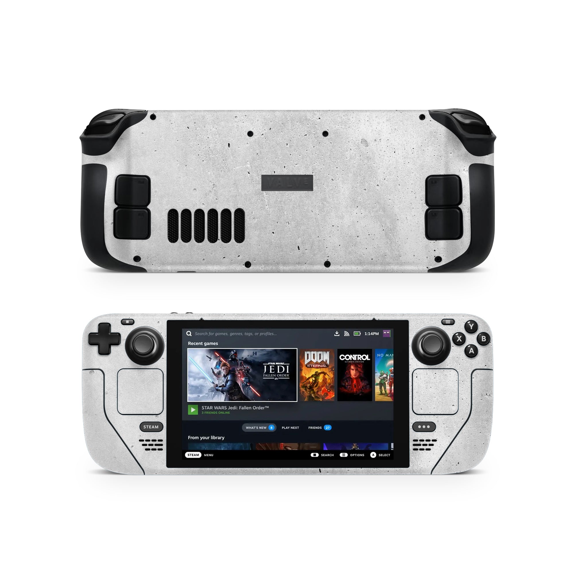 Concrete Steam Deck Skin