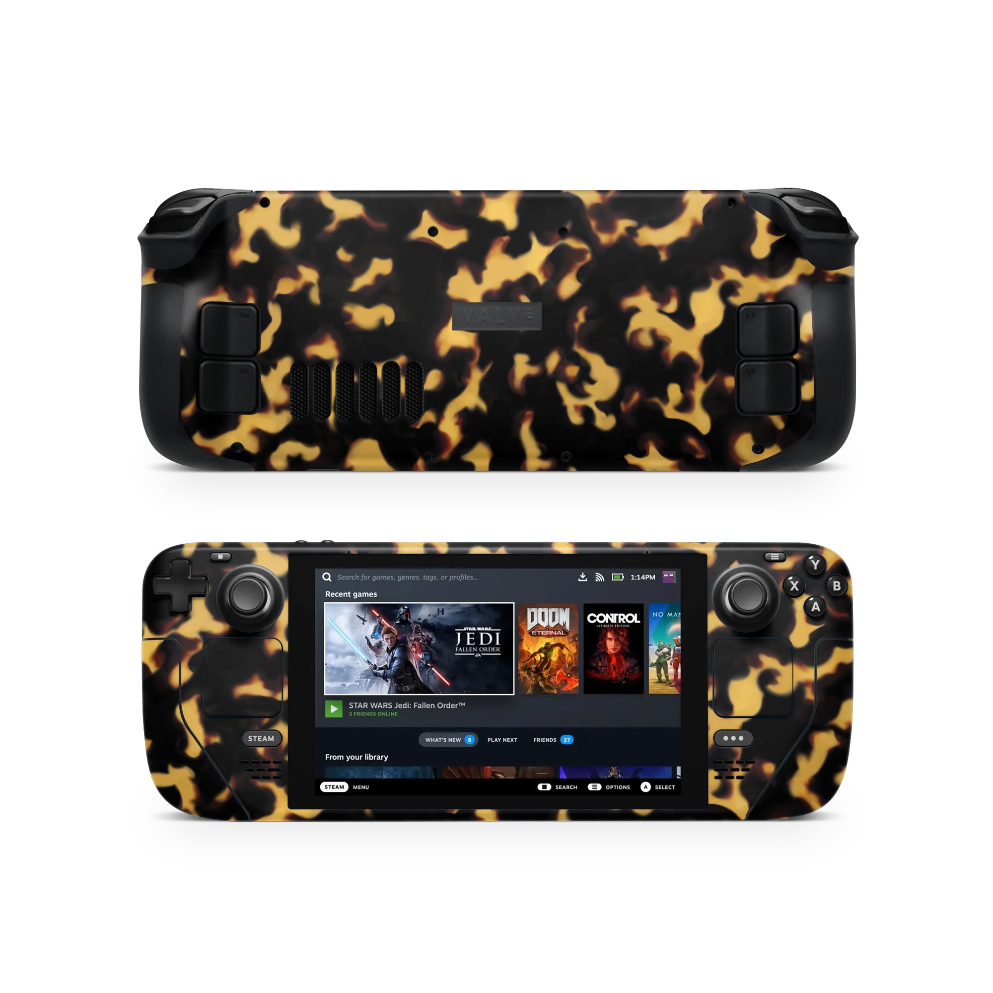 Tortoise Shell Steam Deck Skin