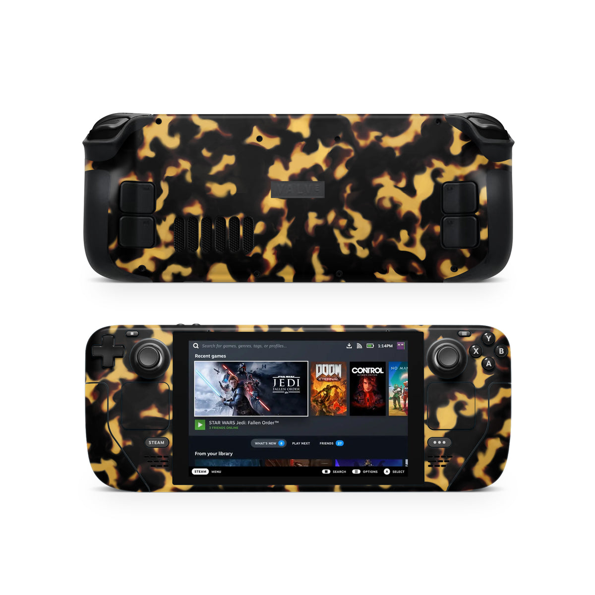 Tortoise Shell Steam Deck Skin