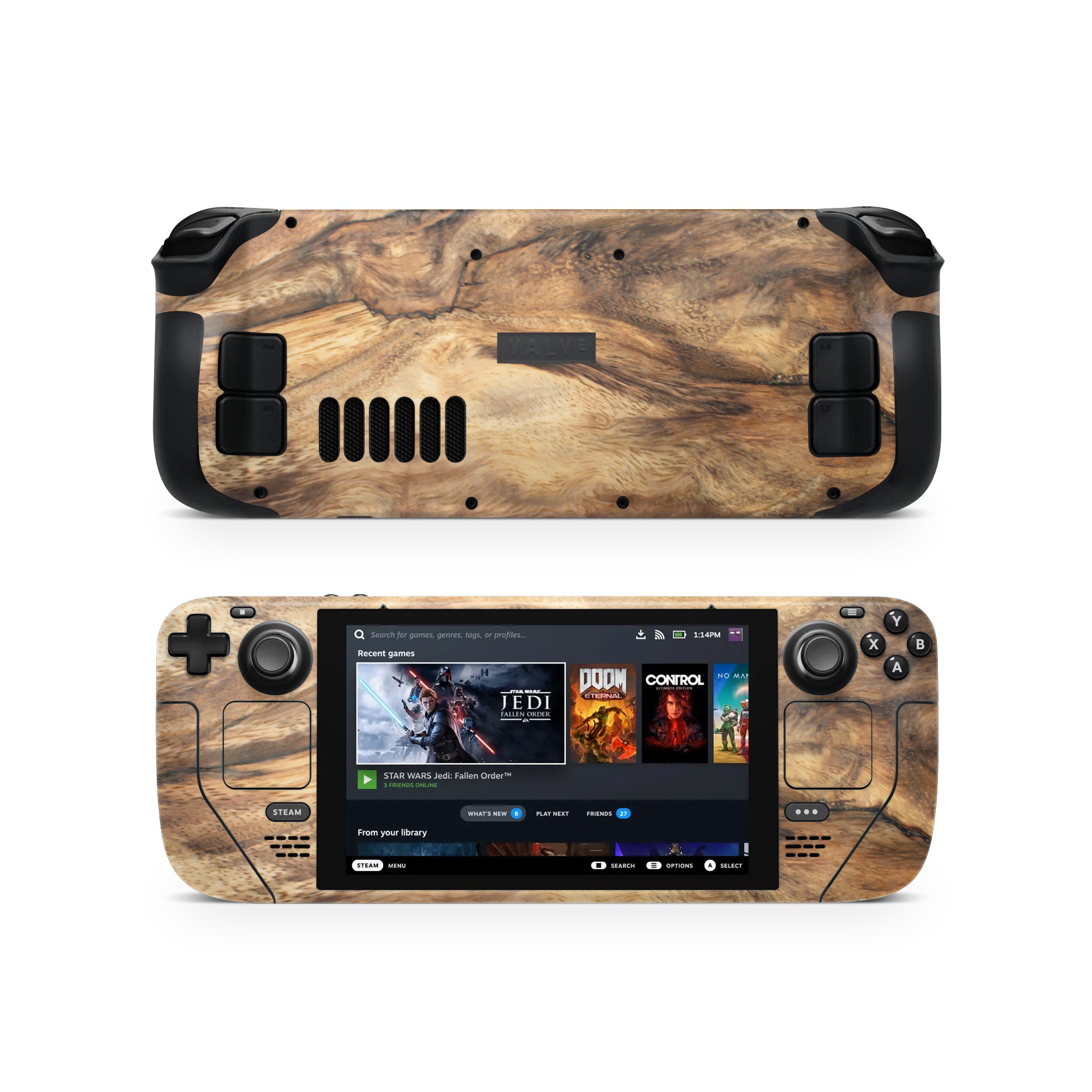 Wood Steam Deck Skin